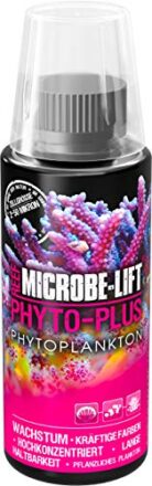MICROBE-LIFT® - Phyto-Plus | Konserviertes Futterplankton für Korallen und niedere Tiere in jedem Meerwasser Aquarium | Ungekühlt haltbar | Inhalt: 118 ml  